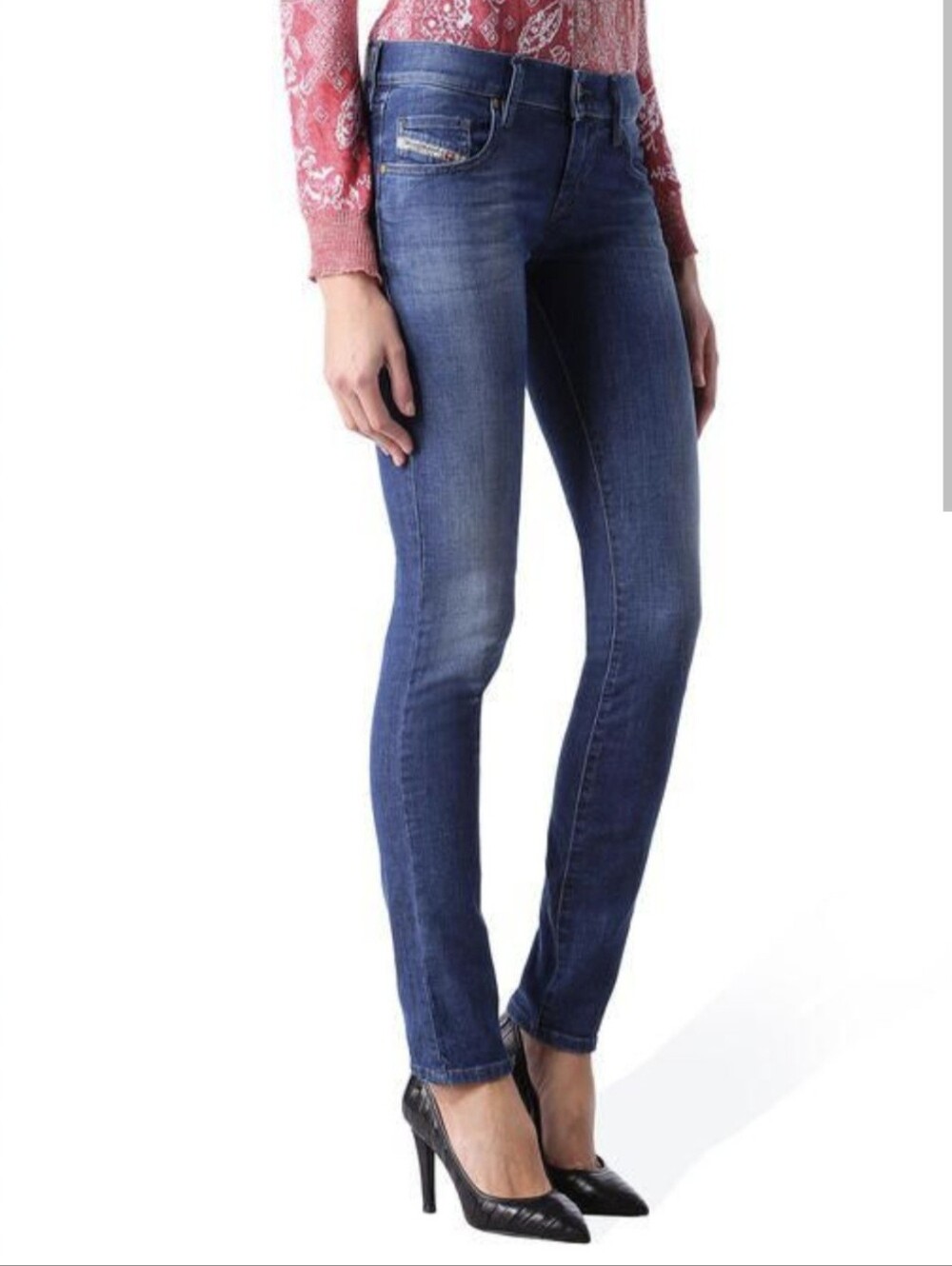 Diesel Grupee skinny blue jeans size 28